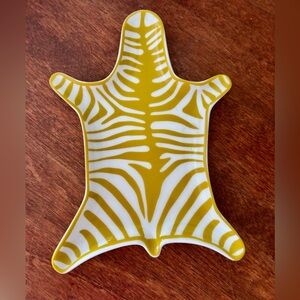 Jonathan Adler, yellow, zebra trinket stacking dish. Discontinued color.